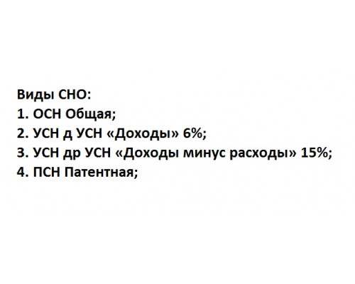 Смена Системы Налогообложения