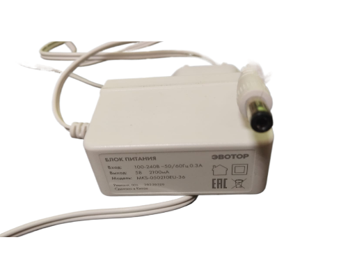 Блок питания MKS-050210EU-36 (5V 2.1A) для Эвотор 5, 5i (DC 5.5 x 2.5)