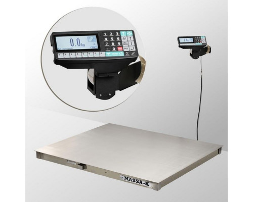 Купить Весы платформенные с печатью этикеток Масса-К 4D-PM.S-12/10-500-RP от Масса-К