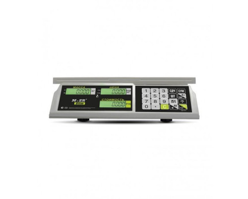 Весы торговые Mertech M-ER 326 AC-15.2 "Slim" (LCD, Белые, без АКБ)