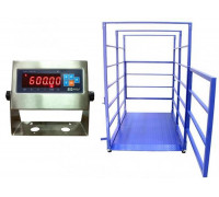 Весы для взвешивания животных МИДЛ МП 1000 ВЕДА Ф-1 (200/500; 2000х1200) "Живой вес" 12С