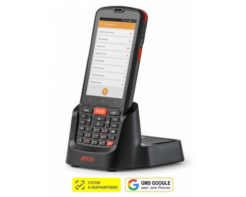 Терминал сбора данных АТОЛ Smart.Slim Plus Базовый (2D, 2/16Gb, WiFi/BT/NFC/LTE/GPS, Камера, Andr.10 GMS, ПО DataMobile Стандарт Pro+Маркировка+ЕГАИС)